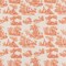 Upholstery Fabric - Orange & Rust Toile Upholstery Fabric 54 Inches"